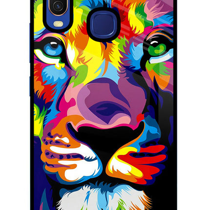 Lion Vivo Y11/Y12/U10 Glass Case Back Cover by Casekaro