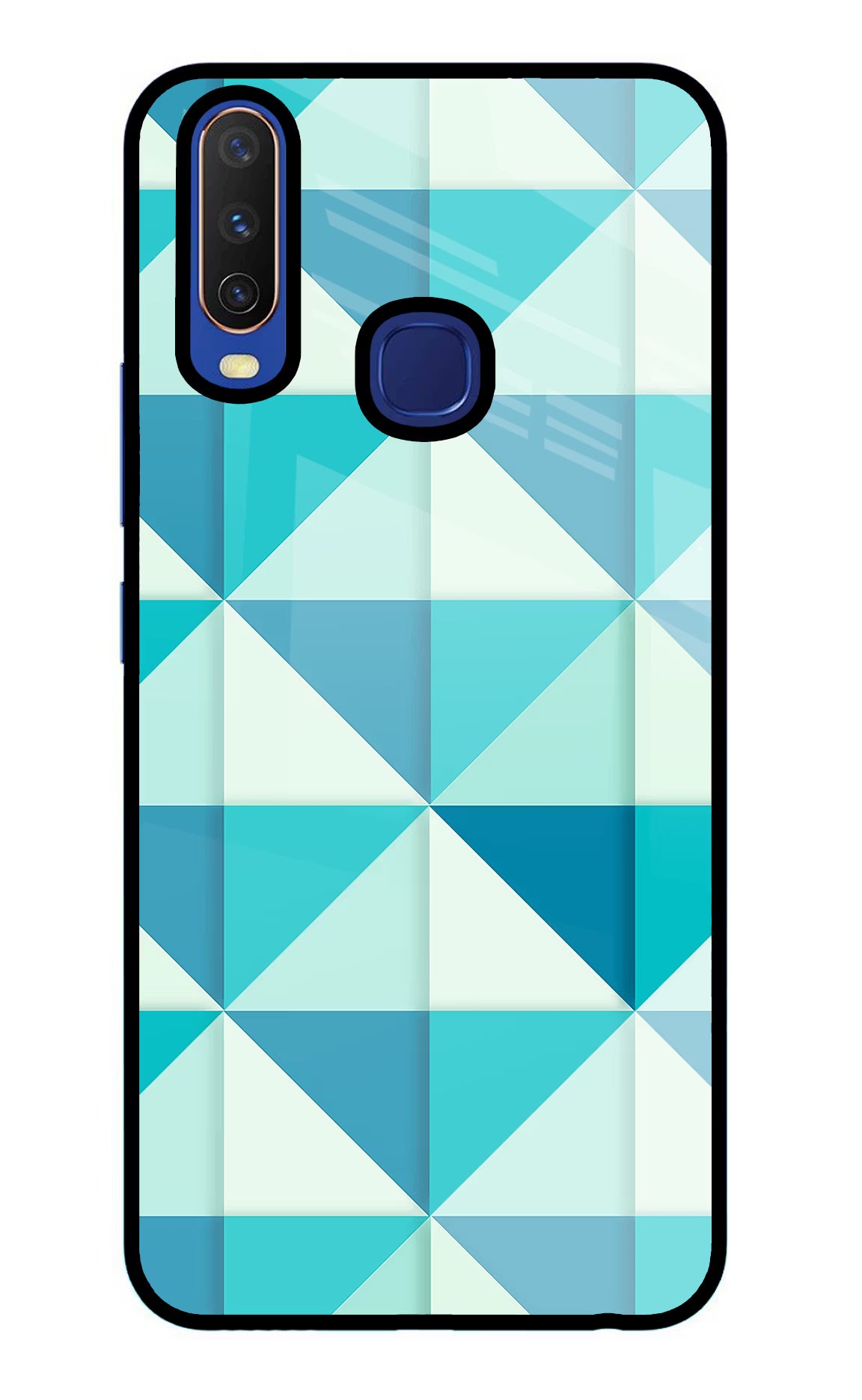 Abstract Vivo Y11/Y12/U10 Glass Case Back Cover by Casekaro