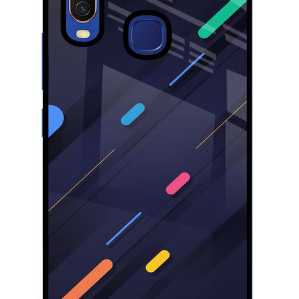Abstract Design Vivo Y11/Y12/U10 Glass Case Back Cover by Casekaro