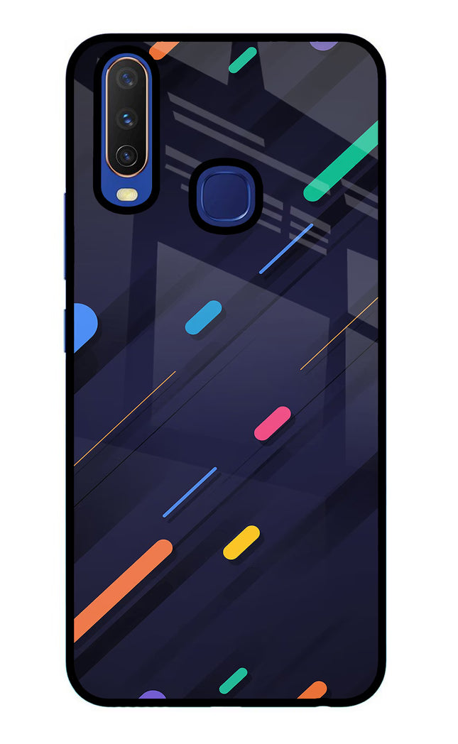 Abstract Design Vivo Y11/Y12/U10 Glass Case Back Cover by Casekaro