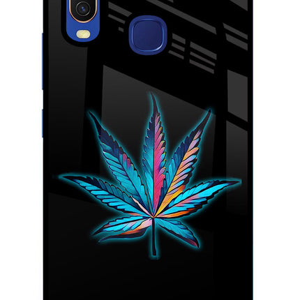 Weed Vivo Y11/Y12/U10 Glass Case Back Cover by Casekaro