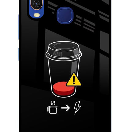 Coffee Vivo Y11/Y12/U10 Glass Case Back Cover by Casekaro