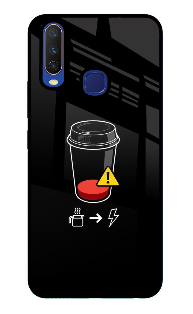 Coffee Vivo Y11/Y12/U10 Glass Case Back Cover by Casekaro