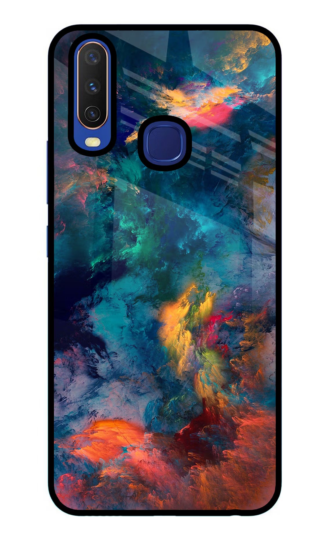 Artwork Paint Vivo Y11/Y12/U10 Glass Case Back Cover by Casekaro