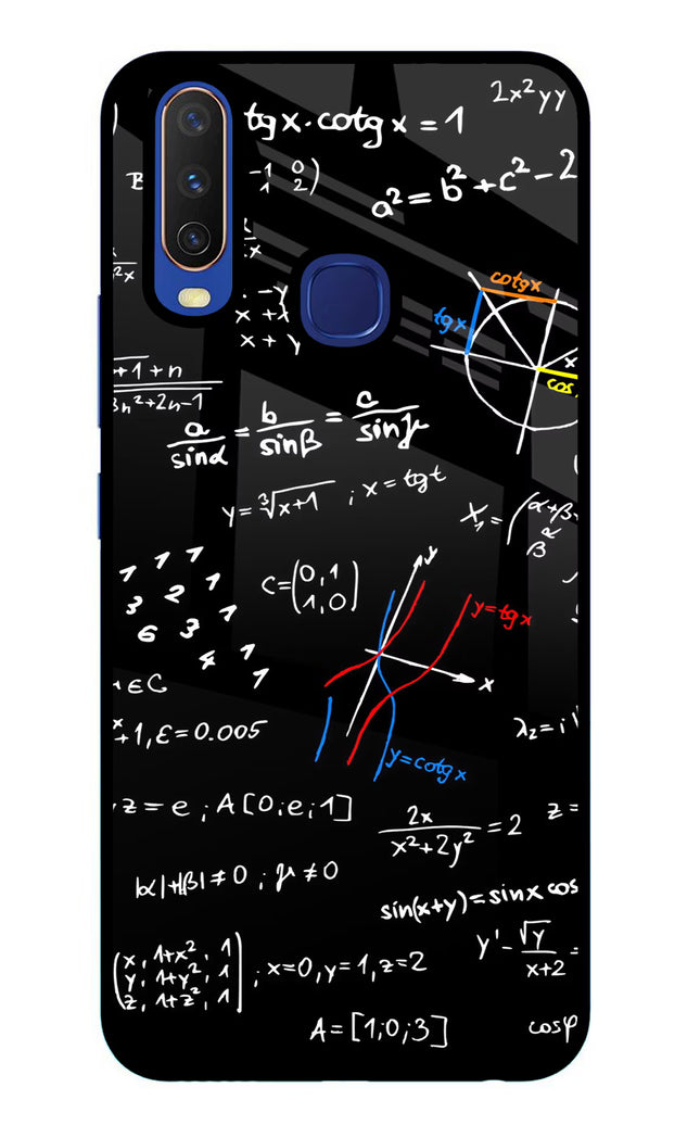 Mathematics Formula Vivo Y11/Y12/U10 Glass Case Back Cover by Casekaro