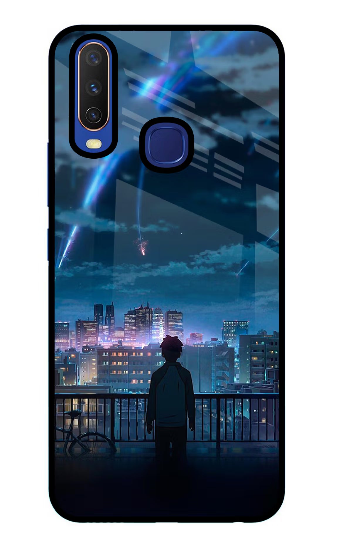 Anime Vivo Y11/Y12/U10 Glass Case Back Cover by Casekaro