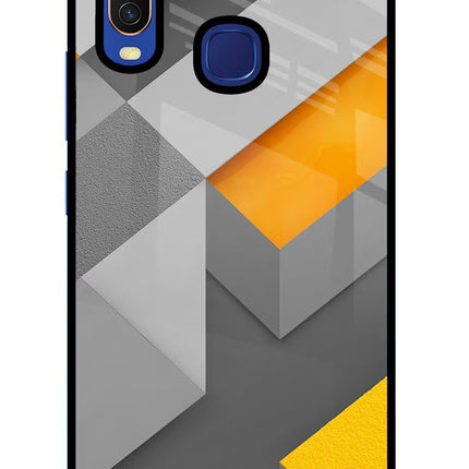 Abstract Vivo Y11/Y12/U10 Glass Case Back Cover by Casekaro