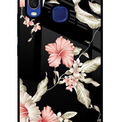 Flowers Vivo Y11/Y12/U10 Glass Case Back Cover by Casekaro