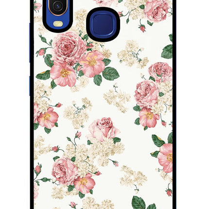 Flowers Vivo Y11/Y12/U10 Glass Case Back Cover by Casekaro
