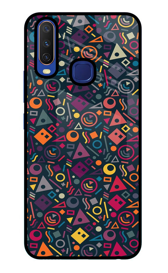 Geometric Abstract Vivo Y11/Y12/U10 Glass Case Back Cover by Casekaro