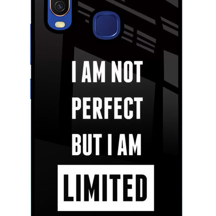I Am Not Perfect But I Am Limited Edition Vivo Y11/Y12/U10 Glass Case Back Cover by Casekaro