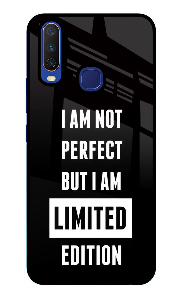 I Am Not Perfect But I Am Limited Edition Vivo Y11/Y12/U10 Glass Case Back Cover by Casekaro