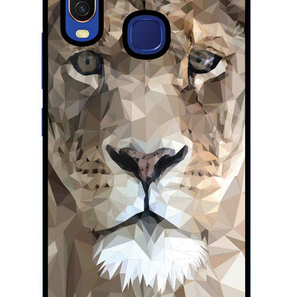 Lion Art Vivo Y11/Y12/U10 Glass Case Back Cover by Casekaro