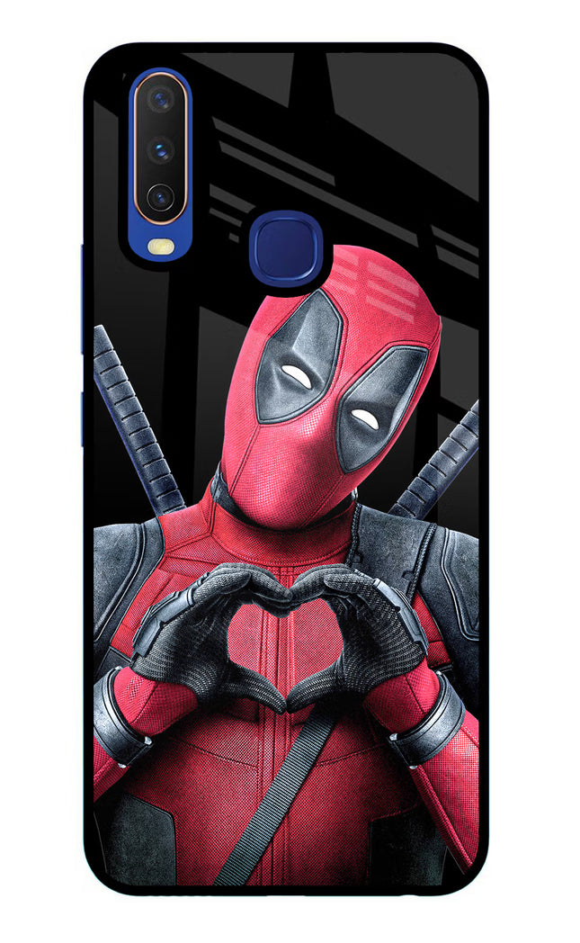 Deadpool Vivo Y11/Y12/U10 Glass Case Back Cover by Casekaro