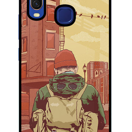 Adventurous Vivo Y11/Y12/U10 Glass Case Back Cover by Casekaro
