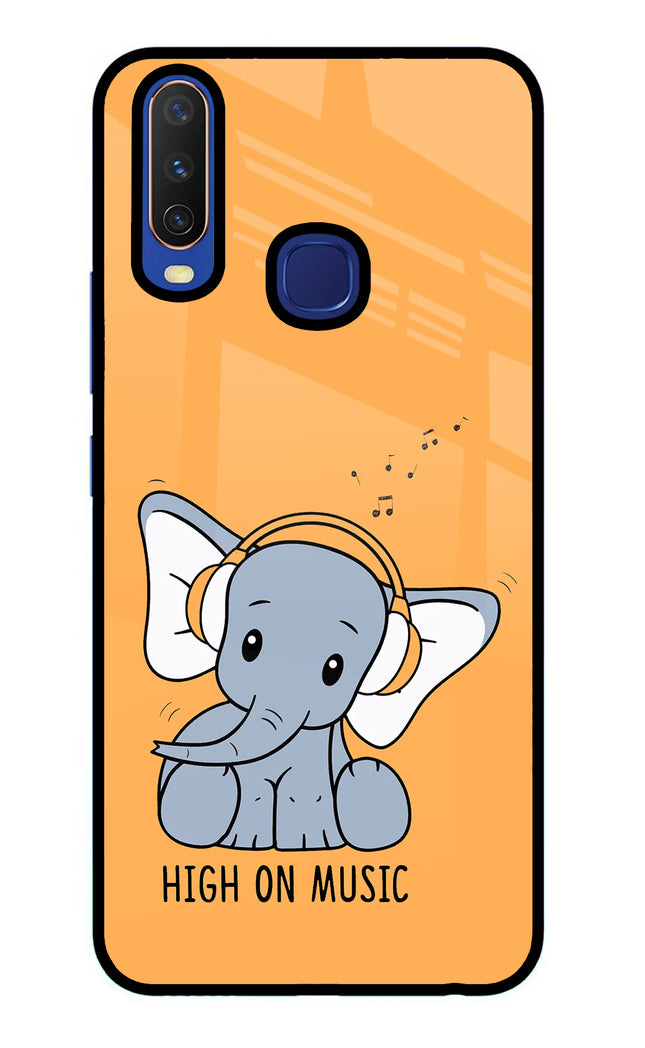 High On Music Vivo Y11/Y12/U10 Glass Case Back Cover by Casekaro