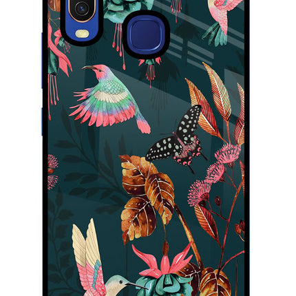 Birds Vivo Y11/Y12/U10 Glass Case Back Cover by Casekaro