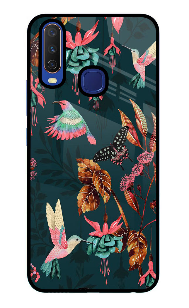 Birds Vivo Y11/Y12/U10 Glass Case Back Cover by Casekaro