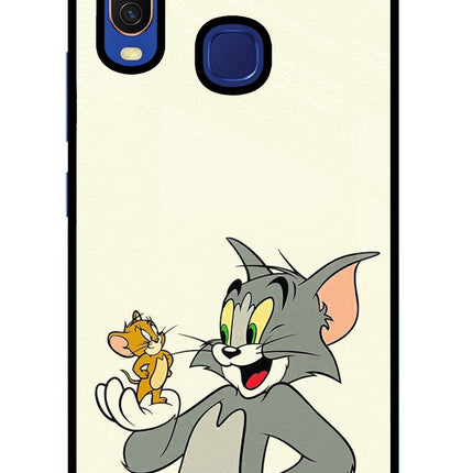 Tom & Jerry Vivo Y11/Y12/U10 Glass Case Back Cover by Casekaro