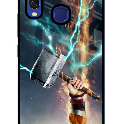 Thor Hammer Mjolnir Vivo Y11/Y12/U10 Glass Case Back Cover by Casekaro