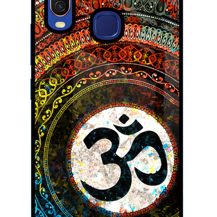 Om Cultural Vivo Y11/Y12/U10 Glass Case Back Cover by Casekaro