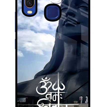 Om Namah Shivay Vivo Y11/Y12/U10 Glass Case Back Cover by Casekaro