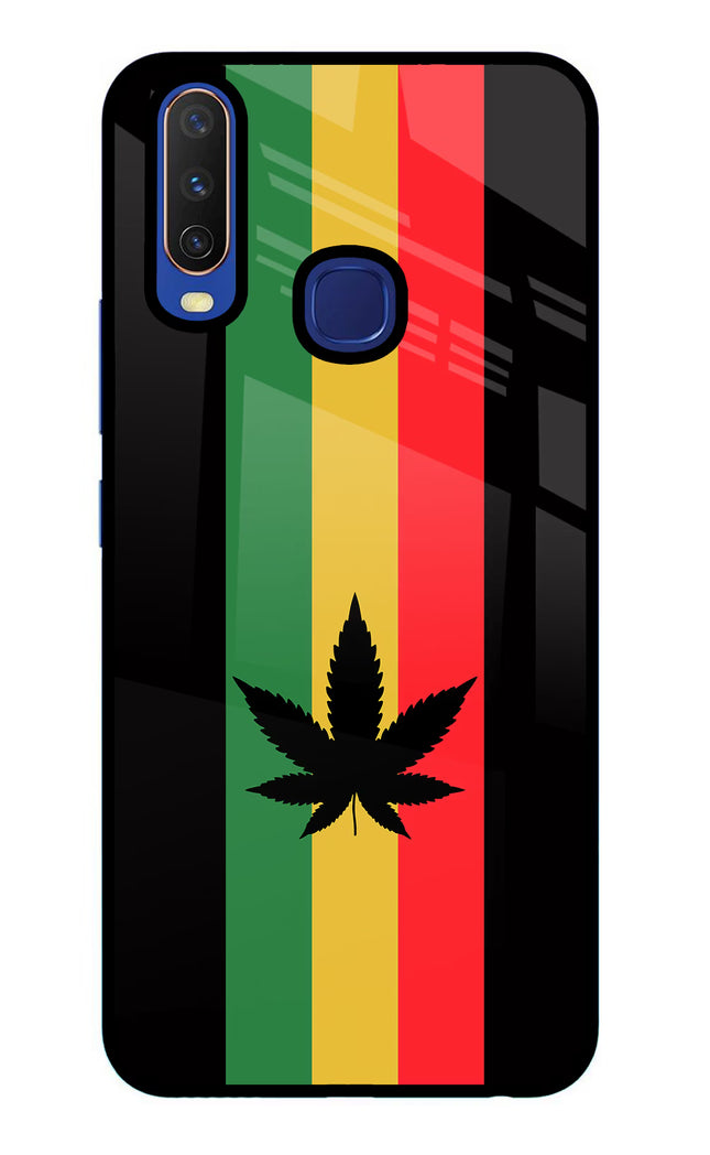 Weed Flag Vivo Y11/Y12/U10 Glass Case Back Cover by Casekaro