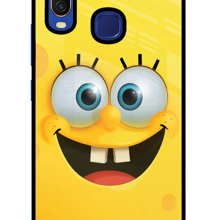 Sponge 1 Vivo Y11/Y12/U10 Glass Case Back Cover by Casekaro