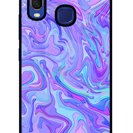 Glitter Vivo Y11/Y12/U10 Glass Case Back Cover by Casekaro