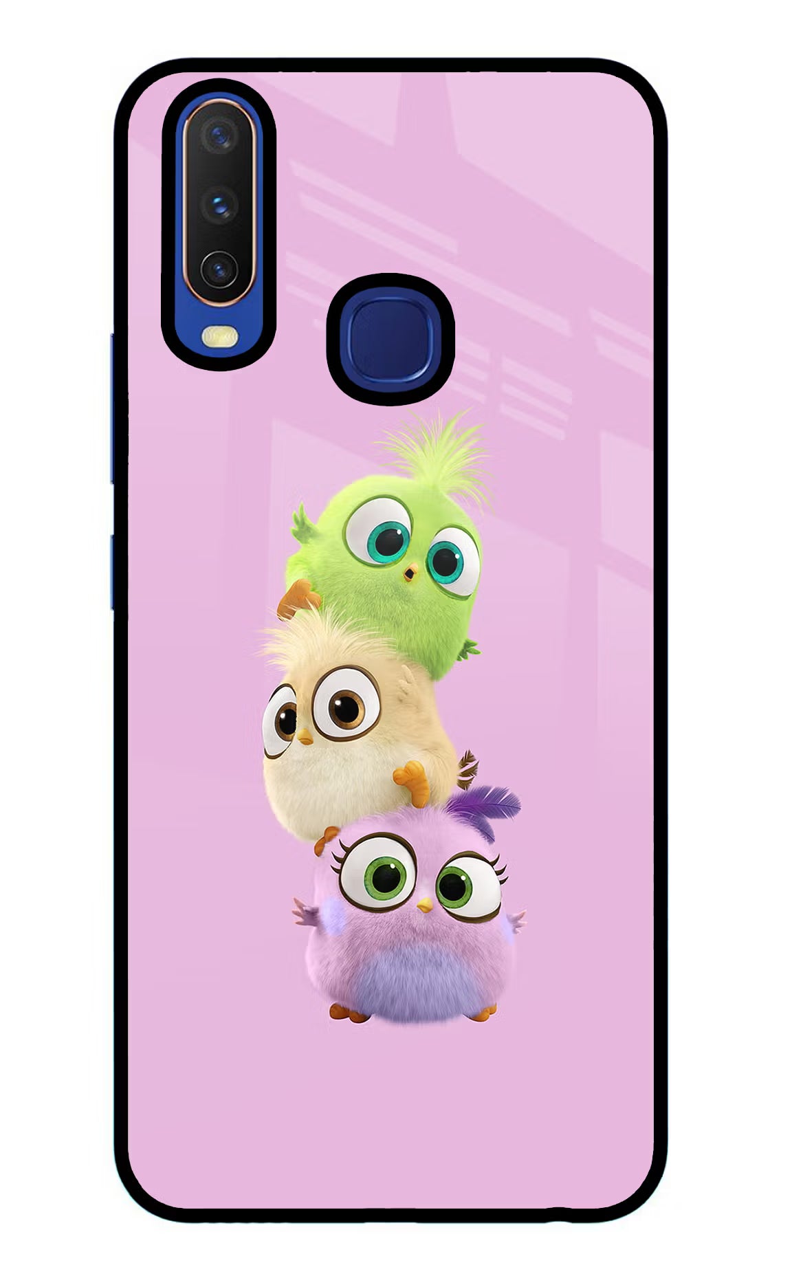 Cute Little Birds Vivo Y11/Y12/U10 Glass Case