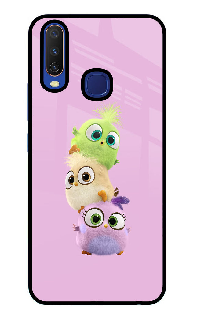 Cute Little Birds Vivo Y11/Y12/U10 Glass Case Back Cover by Casekaro