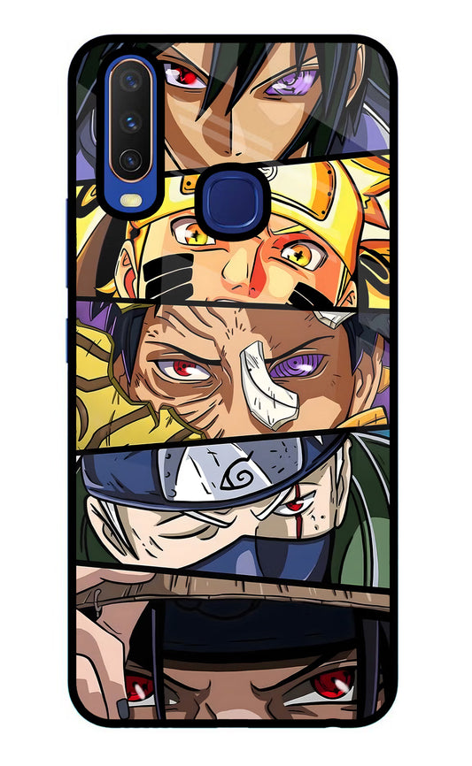 Naruto Character Vivo Y11/Y12/U10 Glass Case