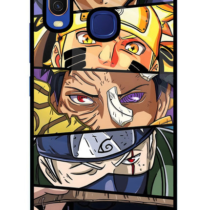Naruto Character Vivo Y11/Y12/U10 Glass Case Back Cover by Casekaro