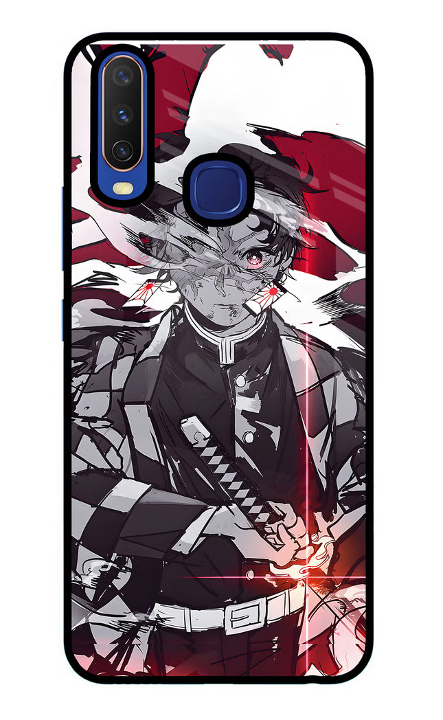 Demon Slayer Vivo Y11/Y12/U10 Glass Case Back Cover by Casekaro