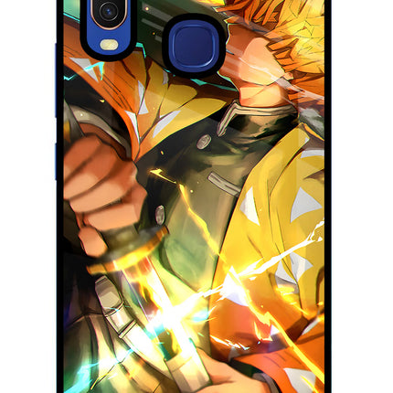 Demon Slayer Vivo Y11/Y12/U10 Glass Case Back Cover by Casekaro