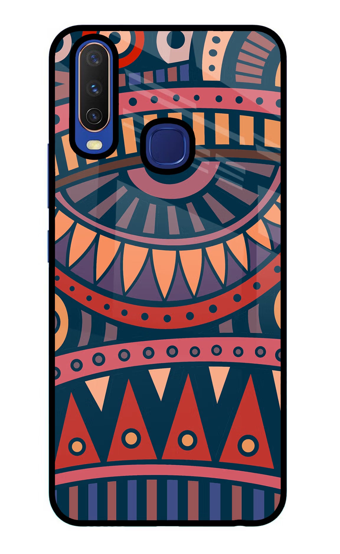 African Culture Design Vivo Y11/Y12/U10 Glass Case Back Cover by Casekaro