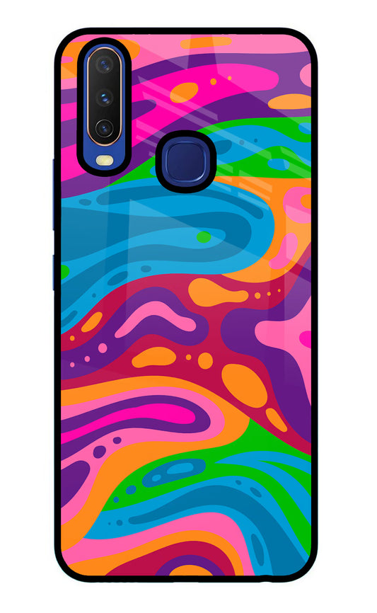 Trippy Pattern Vivo Y11/Y12/U10 Glass Case