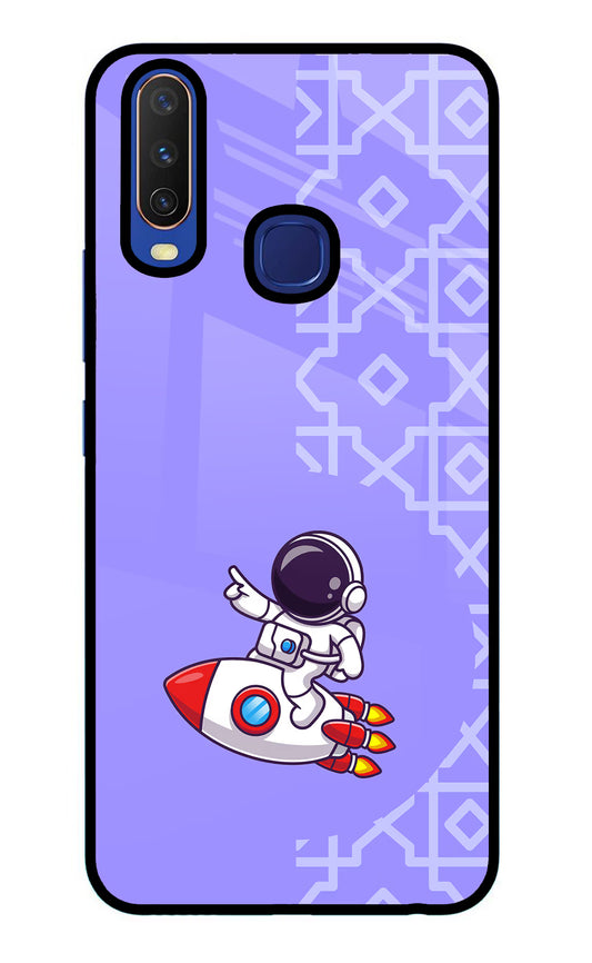 Cute Astronaut Vivo Y11/Y12/U10 Glass Case