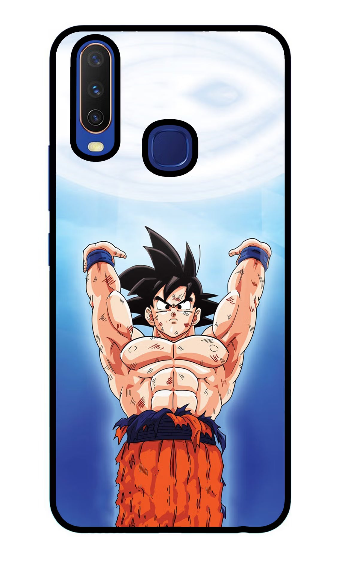 Goku Power Vivo Y11/Y12/U10 Glass Case Back Cover by Casekaro