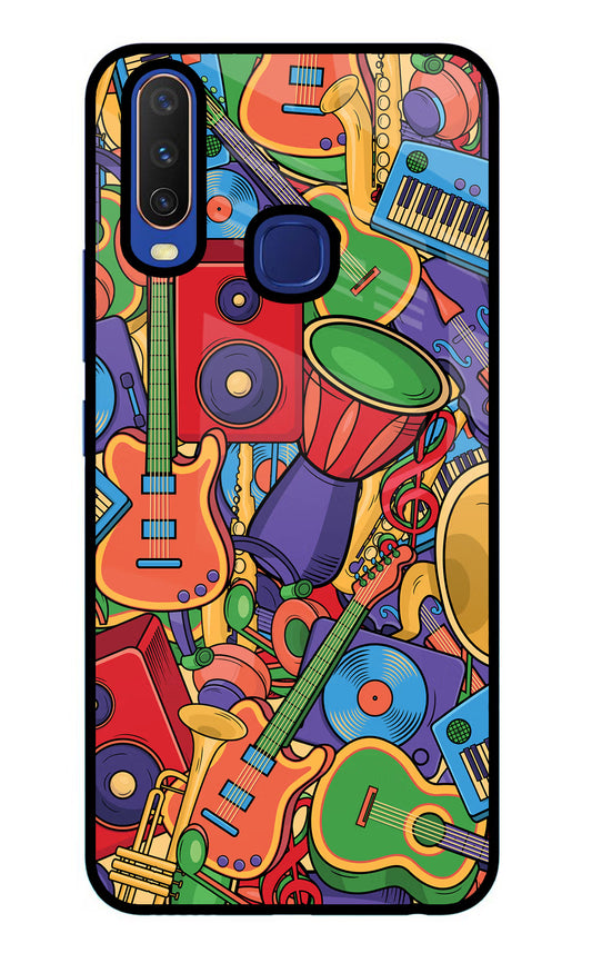 Music Instrument Doodle Vivo Y11/Y12/U10 Glass Case