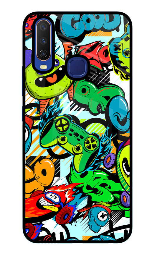 Game Doodle Vivo Y11/Y12/U10 Glass Case
