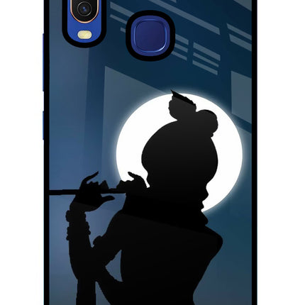 Shri Krishna Silhouette Vivo Y11/Y12/U10 Glass Case