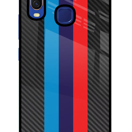 BMW Stripes Pattern Vivo Y11/Y12/U10 Glass Case