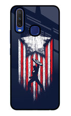 Captain America Marvel Art Vivo Y11/Y12/U10 Glass Case