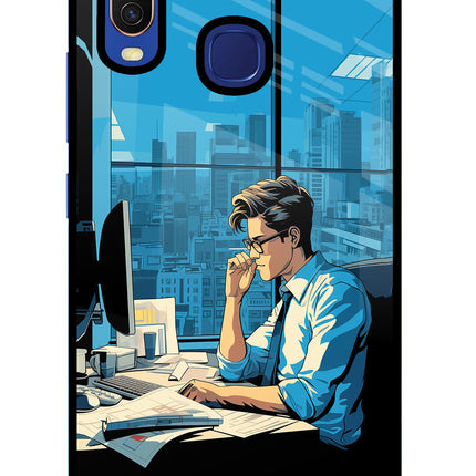 Focused Hustler (AI Generated) Vivo Y11/Y12/U10 Glass Case