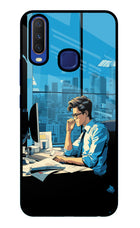 Focused Hustler (AI Generated) Vivo Y11/Y12/U10 Glass Case