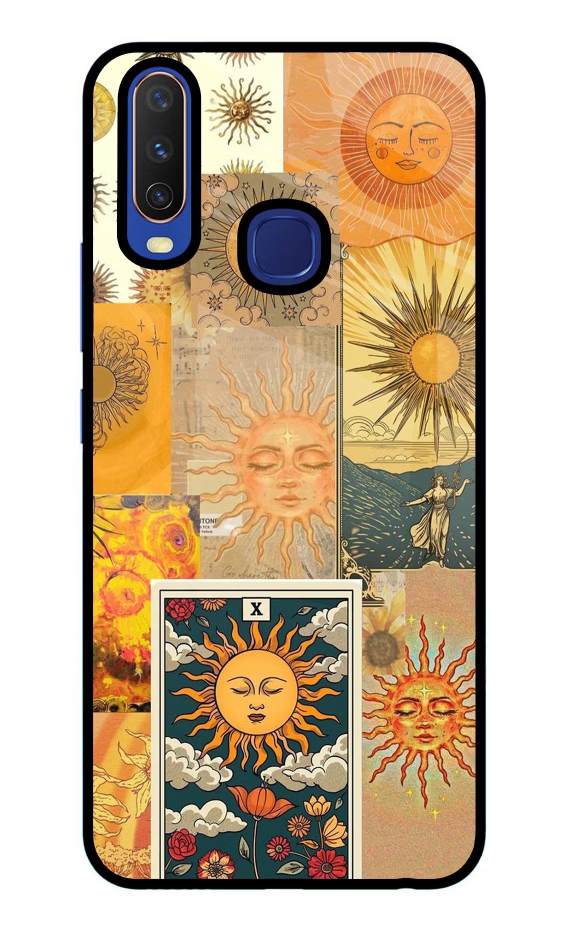 Sun Vivo Y11/Y12/U10 Glass Case Back Cover by Casekaro