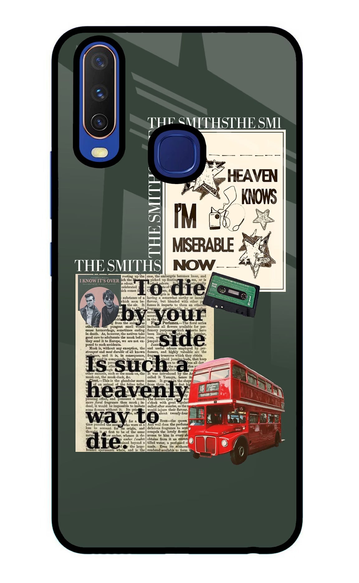 The Smiths Vivo Y11/Y12/U10 Glass Case Back Cover by Casekaro