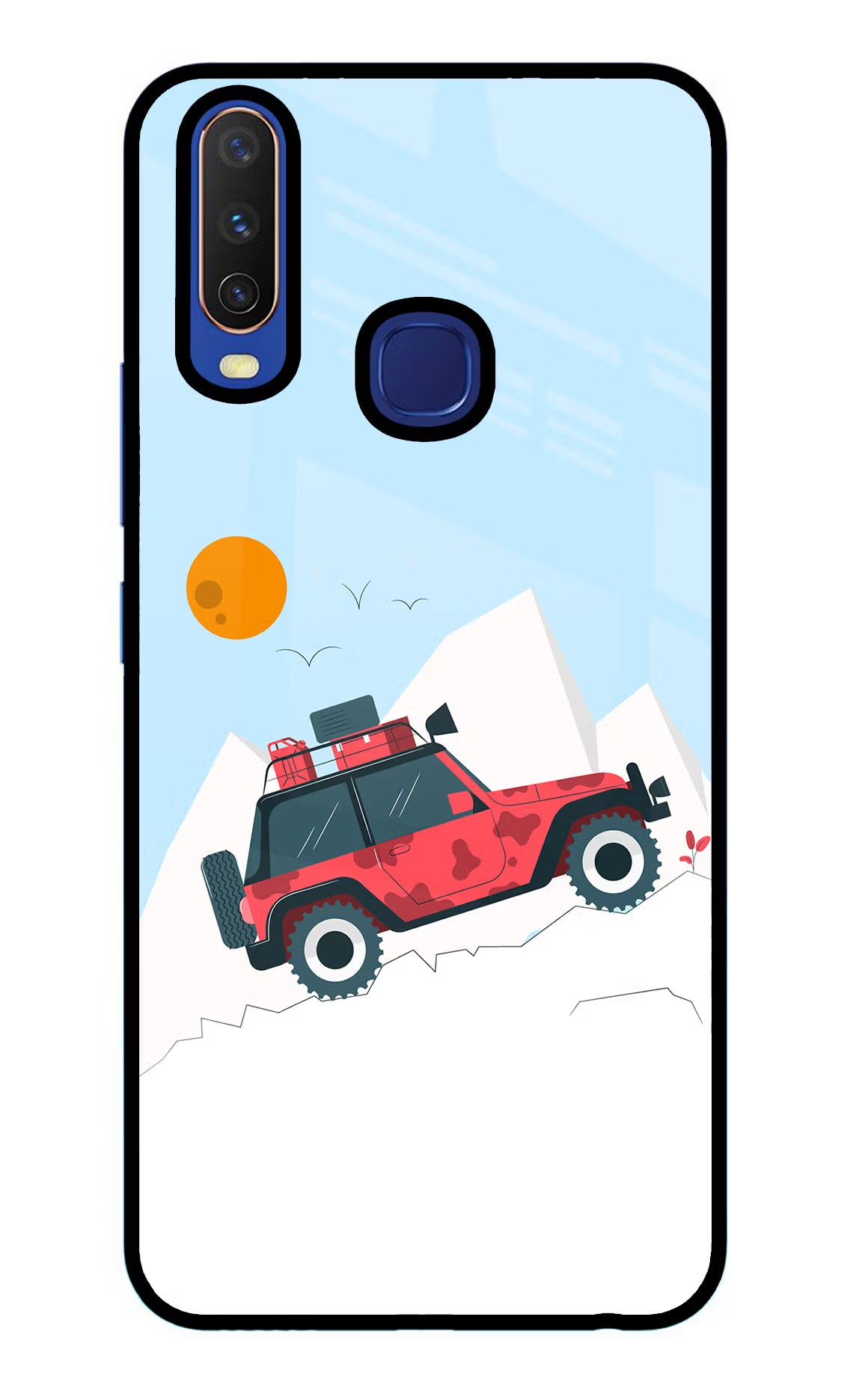 Mountain Trail Beast Vivo Y11/Y12/U10 Glass Case Back Cover by Casekaro