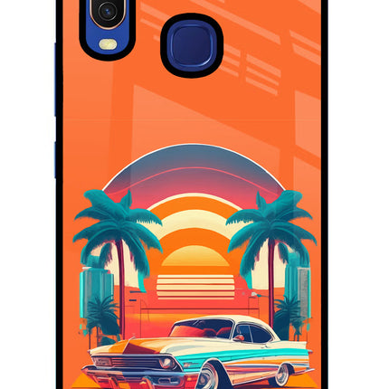 Palm Drive 80s Vivo Y11/Y12/U10 Glass Case